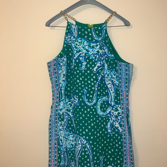 Lilly Pulitzer on the Prowl Emerald Mini Dreas - Picture 7 of 16